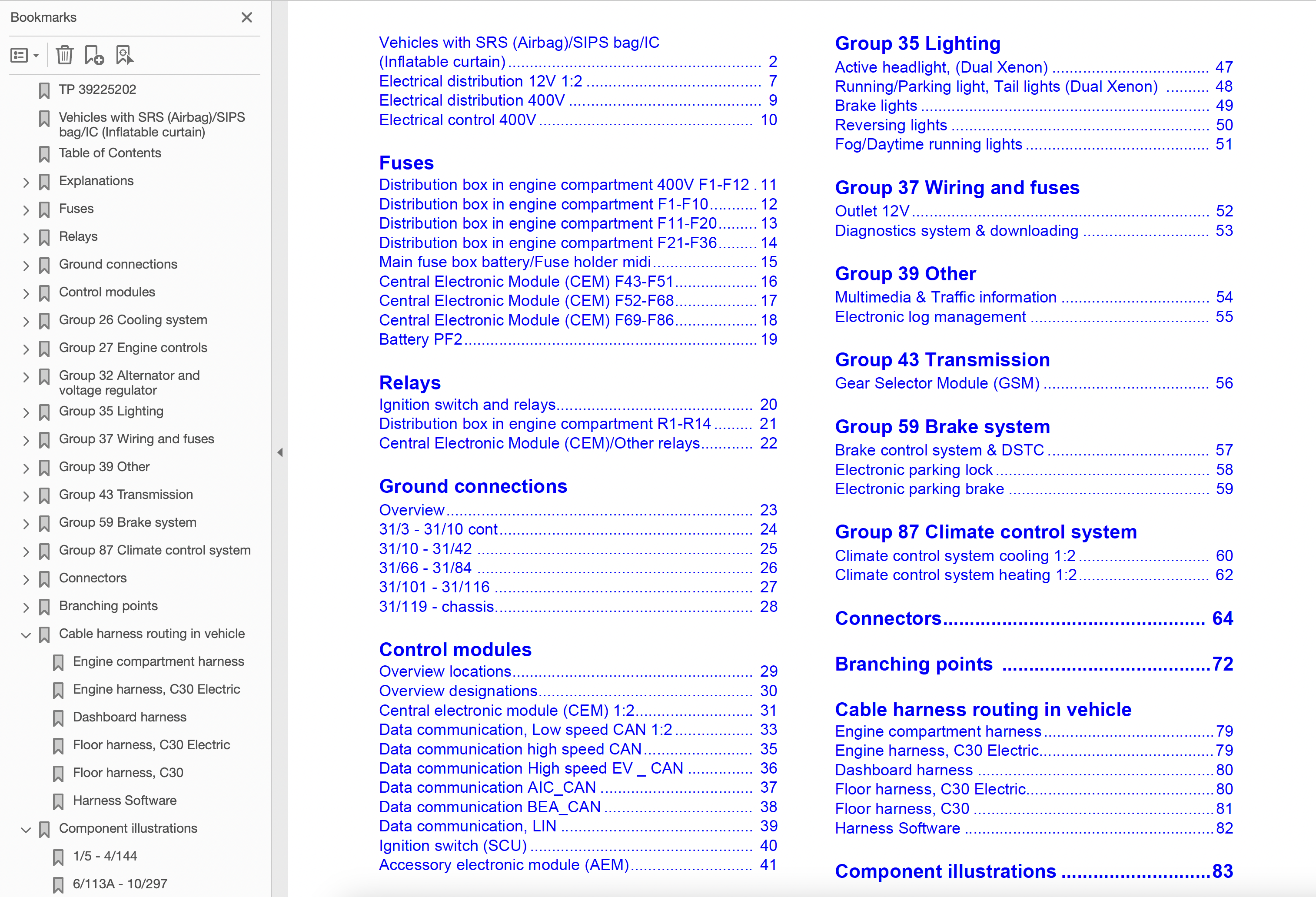 Volvo S80 PDF Wiring Diagrams 2003-2006 - Image 9